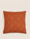 Pure Cotton Geometric Textured Cushion